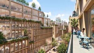Stockholm Wood City: la primera “ciudad de madera” del mundo toma forma en Estocolmo